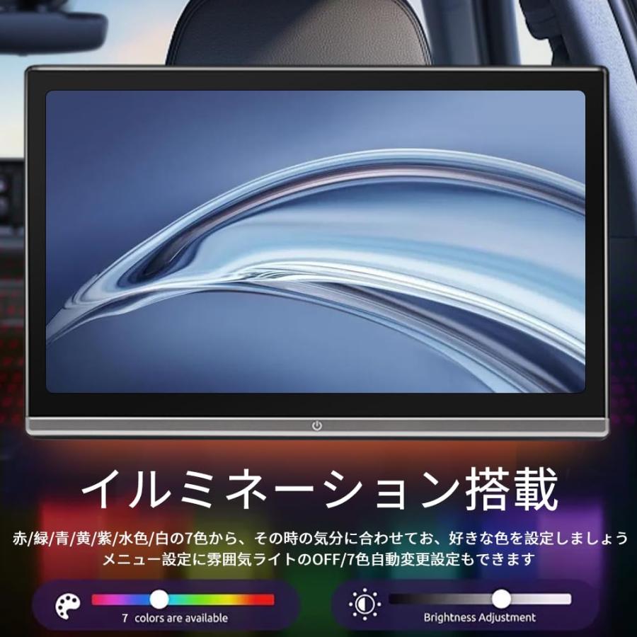 ヘッドレストモニター 11.6インチ超薄いタッチスクリーン WXGA1366*768