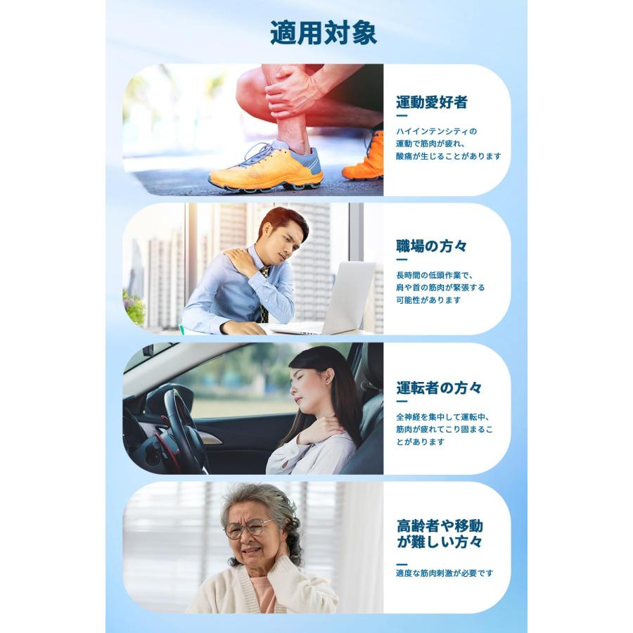 EMS 筋トレグッズ 充電式 9モード 30階段強度 A/Bデュアルチャネル仕様