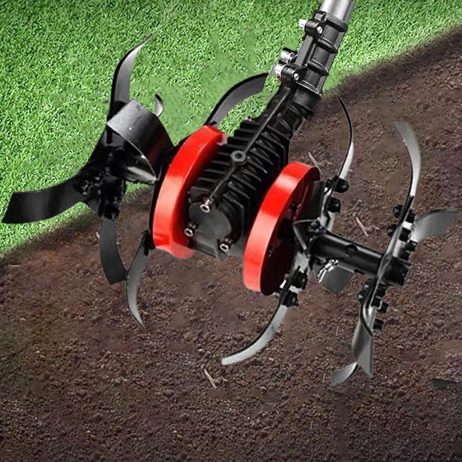 芝刈り機専用」耕運機 除草用多機能ホイール 土起こしホイール 溝掘り