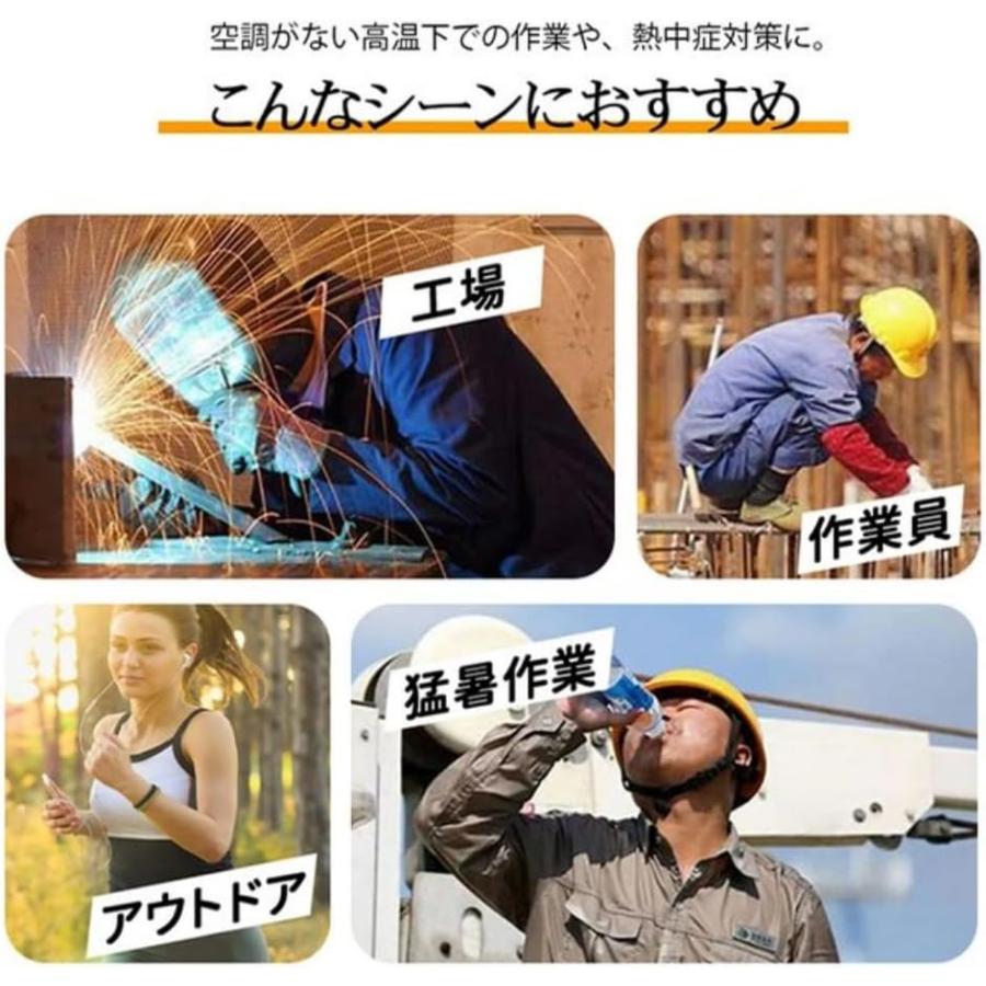 4WAY腰掛けファン 携帯扇風機 腰掛け扇風機 首掛け 手持ち 卓上 強力