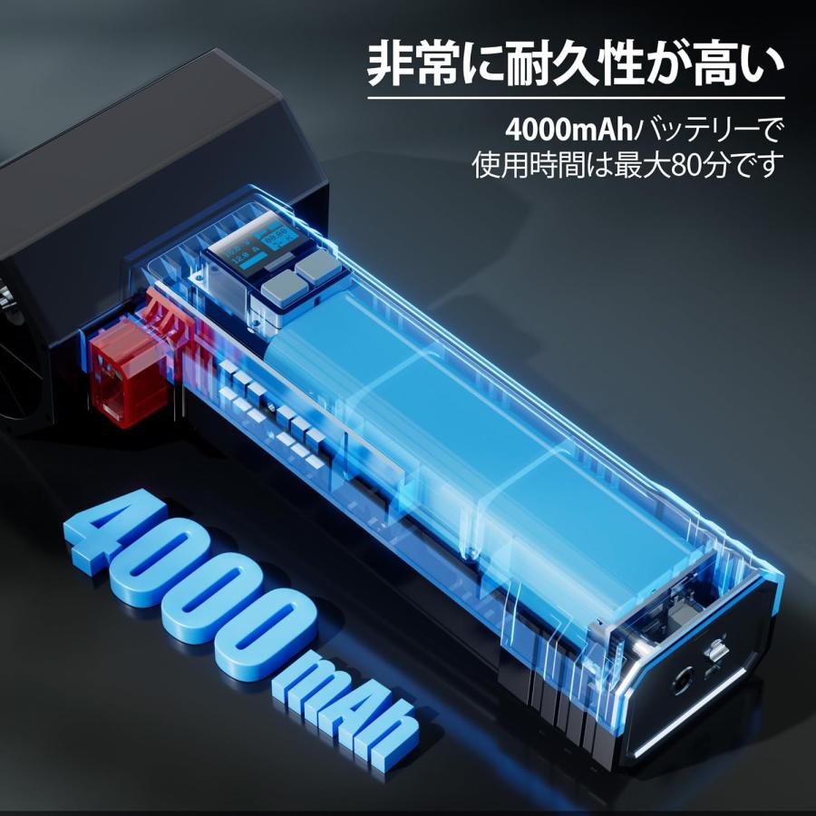 ブロワー 強力 x64 充電式 洗車用 64mm 超大風速 60m/s 瞬間推力1.6kg
