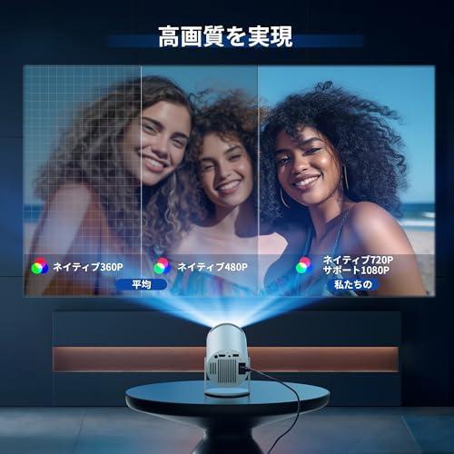 プロジェクター 本体 小型 家庭用 天井 4K 高性能 スマホ 5G wifi6