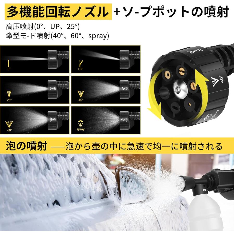 新登場・進化モデル】高圧洗浄機 コードレス 充電式 マキタ互換