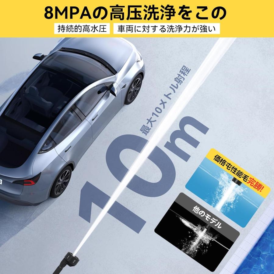 新登場・進化モデル】高圧洗浄機 コードレス 充電式 マキタ互換
