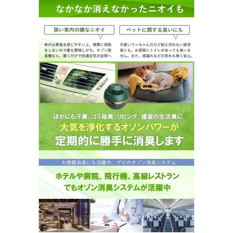 小型空気清浄機 24時間 強力消臭 オゾン脱臭機 空気清浄機 脱臭強化