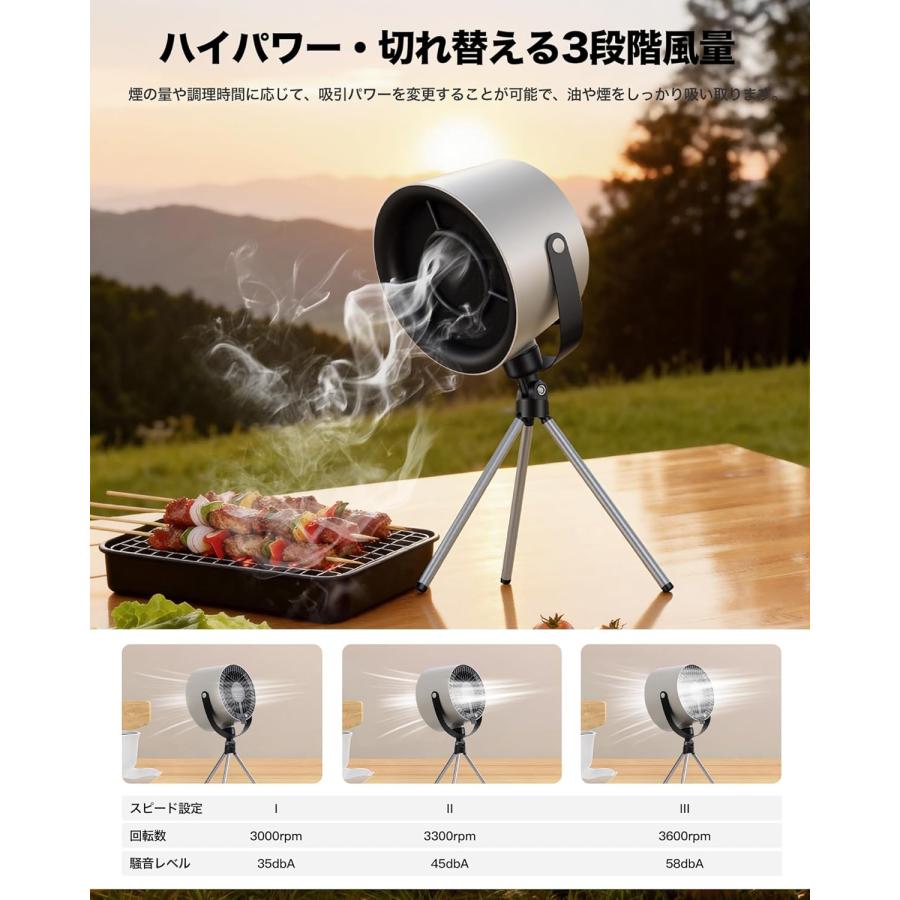 新登場 卓上レンジフード おうち焼肉の煙対策に 卓上換気扇・油 卓上