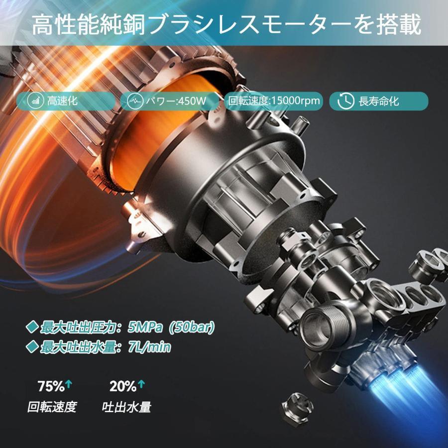 2026年強化版 ブラシレスモーター】 高圧洗浄機 コードレス 充電式