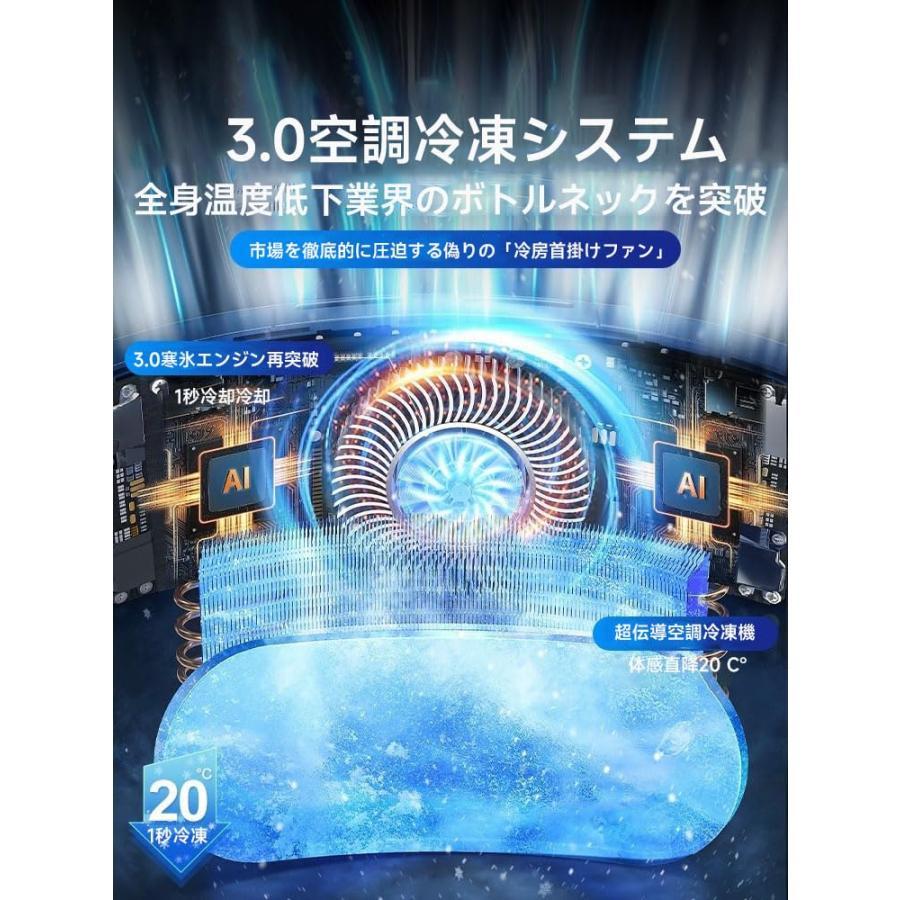 【2024 新登場冷却技術・夏日限定 特別記念】 ネッククーラー 冷却プレート 首掛け扇風機 【10000mAh ・ 最長持続バッテリー 】半導体冷却｜allm｜11