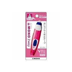 トンボ鉛筆 MONO 修正テープ モノ2way CT-PEX5C80 ピンク : オール
