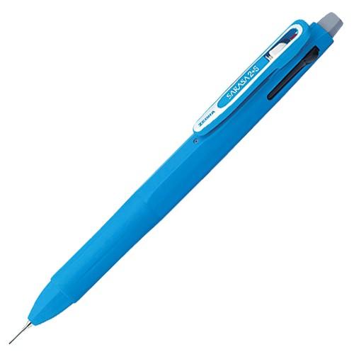 ゼブラ 多機能ペン 2色+シャープ サラサ2+SB ライトブルー SJ2-LB ( 2 本)/メール便送料無料｜allmail