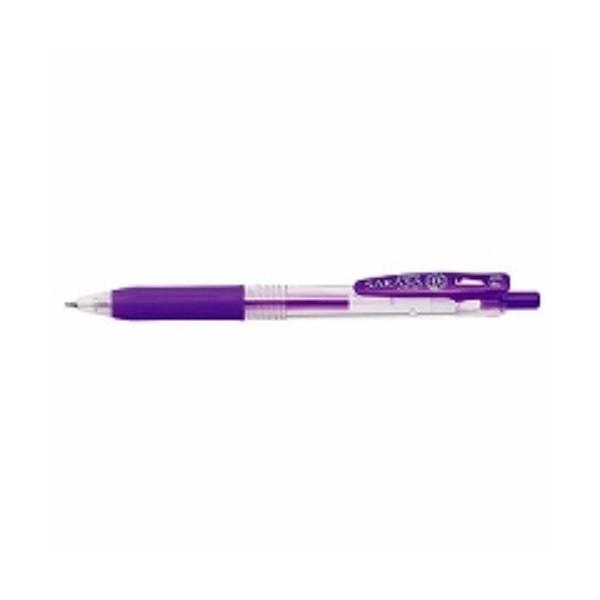 レア　サラサ　豹柄　レオパード柄　ボールペン　パープル　平成 ゼブラ ゲルボールペン サラサクリップ0.4mm 紫 JJS15-PU ( 3本