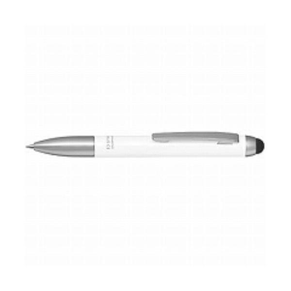 ゼブラ タッチペン付油性ボールペン スタイラスC1 0.7mm P-ATC1-W 白 ( ５本)/メール便送料無料｜allmail