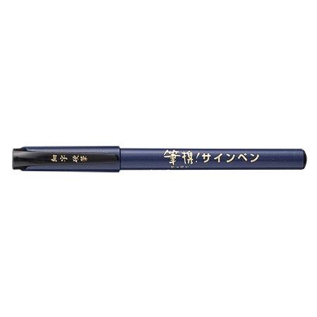 呉竹 筆携サインペン 細字黒・セリース PK2-10S/メール便送料無料
