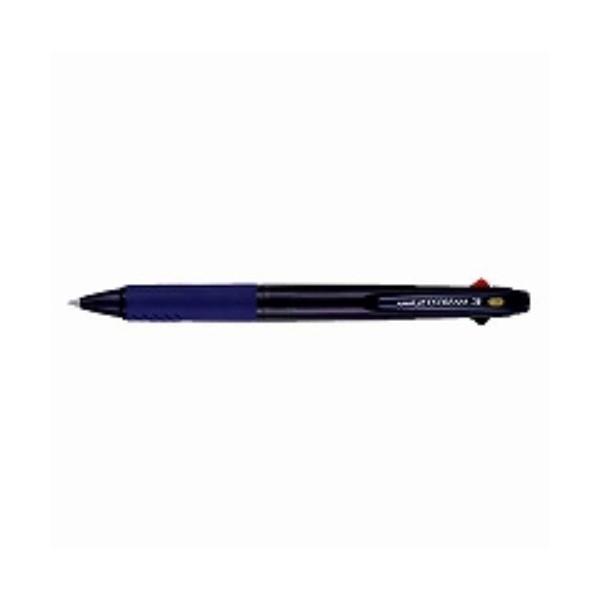 三菱鉛筆 3色ボールペン ジェットストリーム 0.38 SXE340038T.9 透明ネイビー ( ３本)/メール便送料無料｜allmail