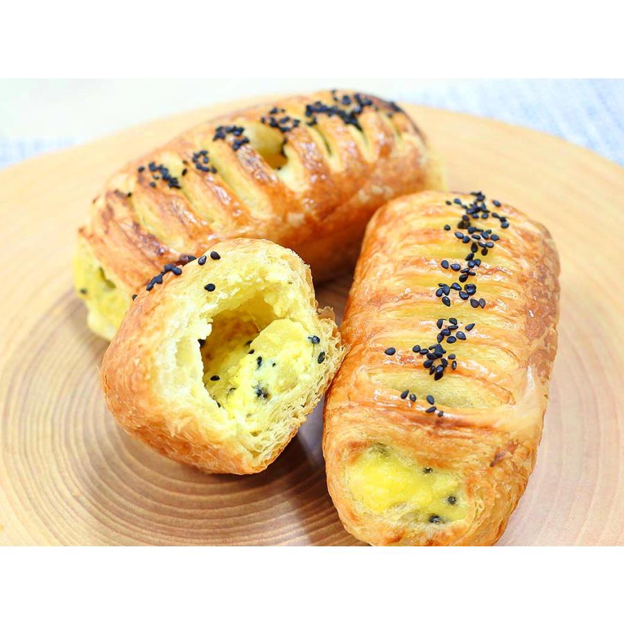 敷島製パン 冷凍生地 紅あずまのカスタードデニッシュ 86g×80個 【パスコ・冷凍パン・敷島パン・さつまいもデニッシュ・発酵必要・業務用】の画像