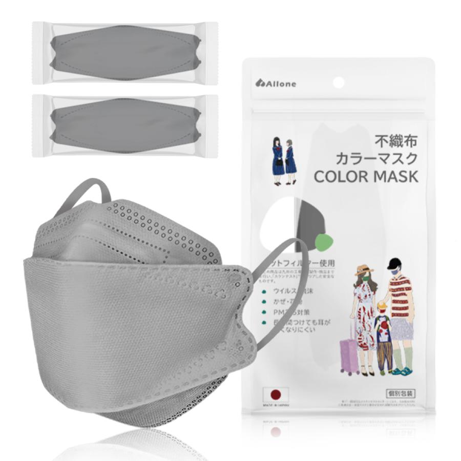 日本製 個包装 決算セール 九州工場 カラーマスク 42枚 種 不織布 国産 個包装 日本製 柄マスク 不織布マスク 血色マスク 1642 42 Allone Store 通販 Yahoo ショッピング