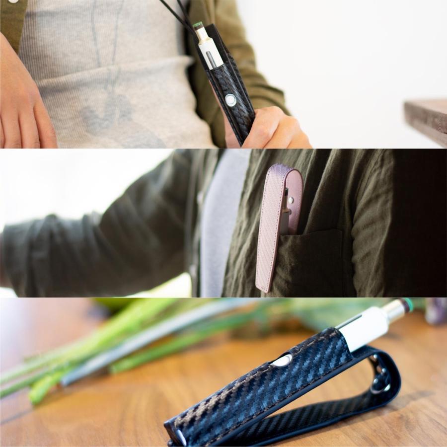 プルームテック プラス ケース Ploom Tech ケース ネックストラップ ストラップホルダー 首かけ 本体 収納 コンパクト Ploomtech カバー カーボンレザー Ac Z 0308 All Right Leather 通販 Yahoo ショッピング