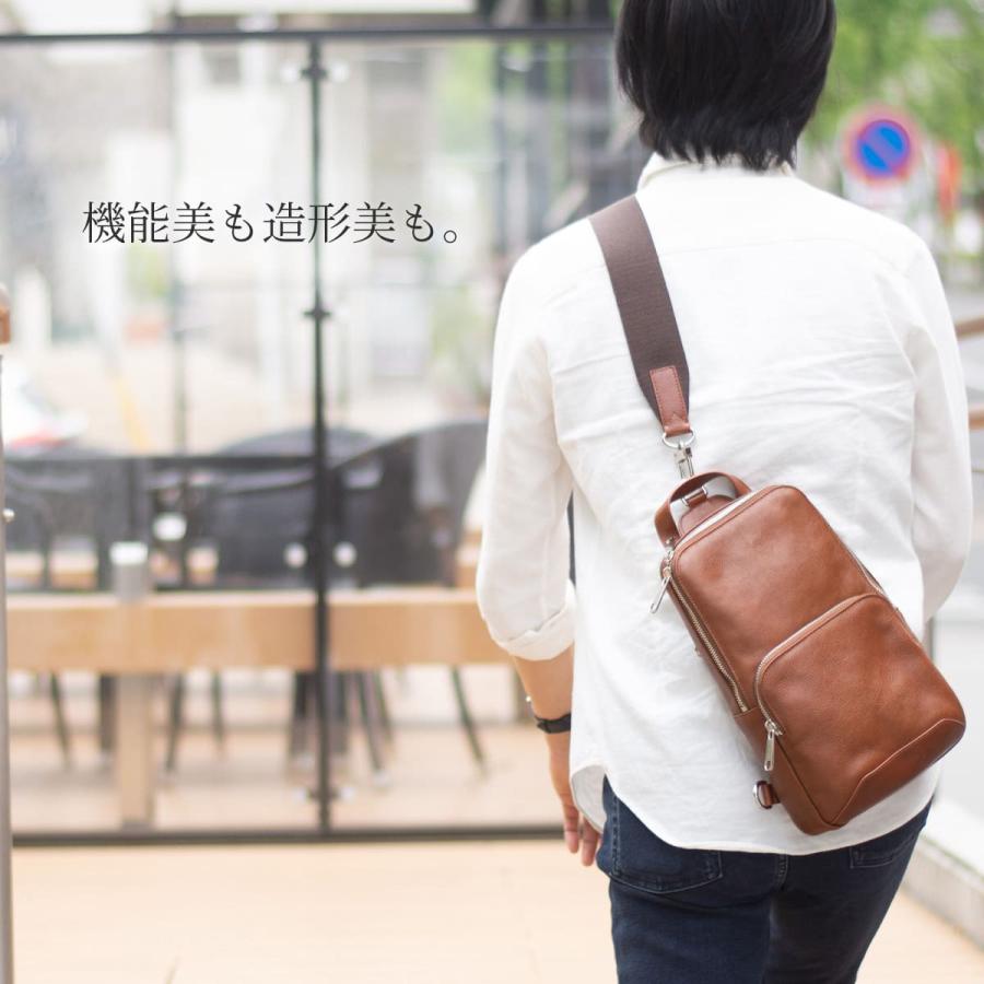 DomTeporna Italy ボディバッグ メンズ 本革 イタリアンレザー DomTeporna Italy ボディバッグ メンズ 本革 イタリアンレザー