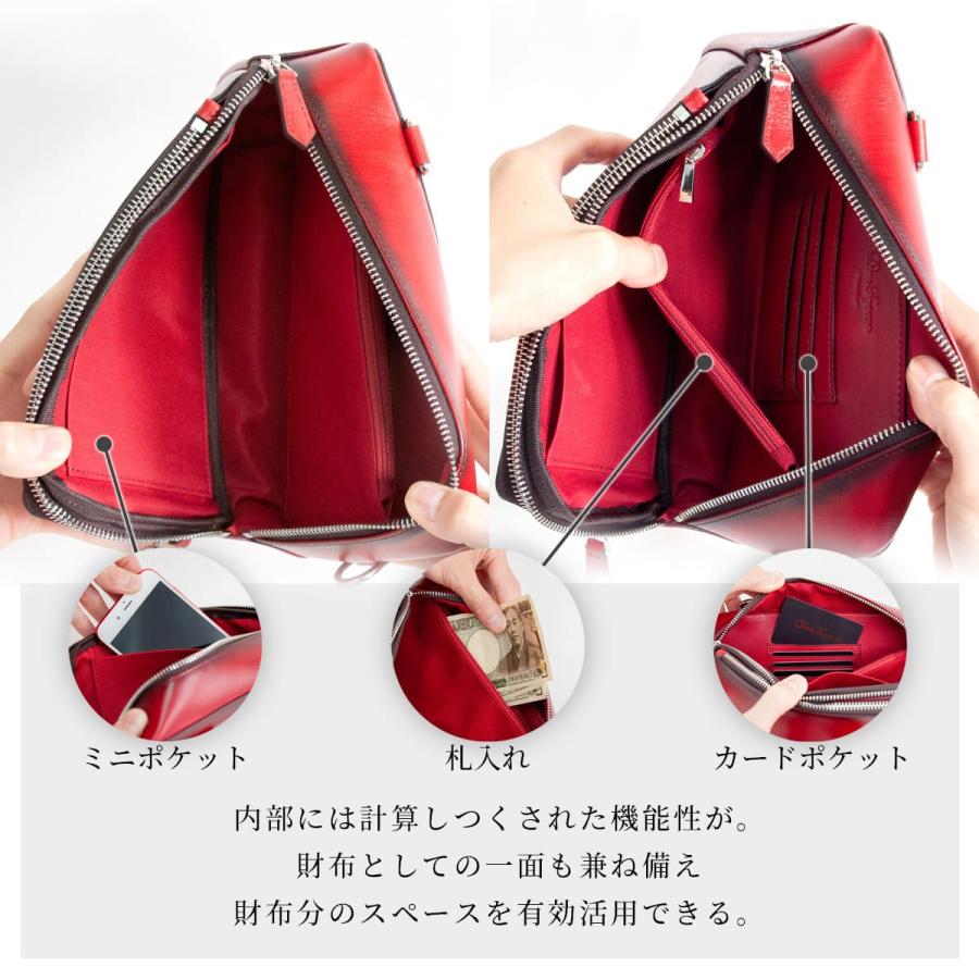 DomTeporna Italy ボディバッグ 革 本革 メンズ ブランド 大容量 DomTeporna Italy ボディバッグ 革 本革 メンズ ブランド 大容量