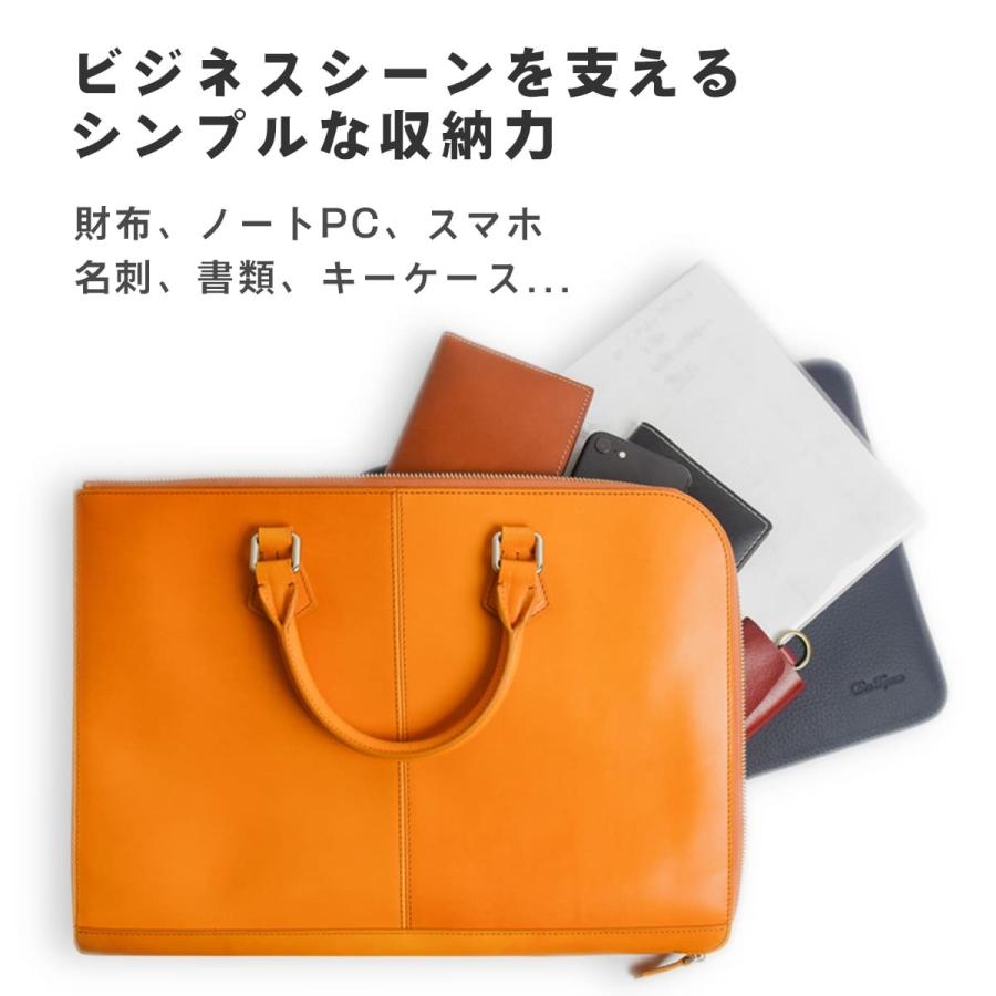 DomTeporna Italy 本革 ビジネスバッグ メンズ 薄型 薄い 軽量 DomTeporna Italy 本革 ビジネスバッグ メンズ 薄型 薄い 軽量