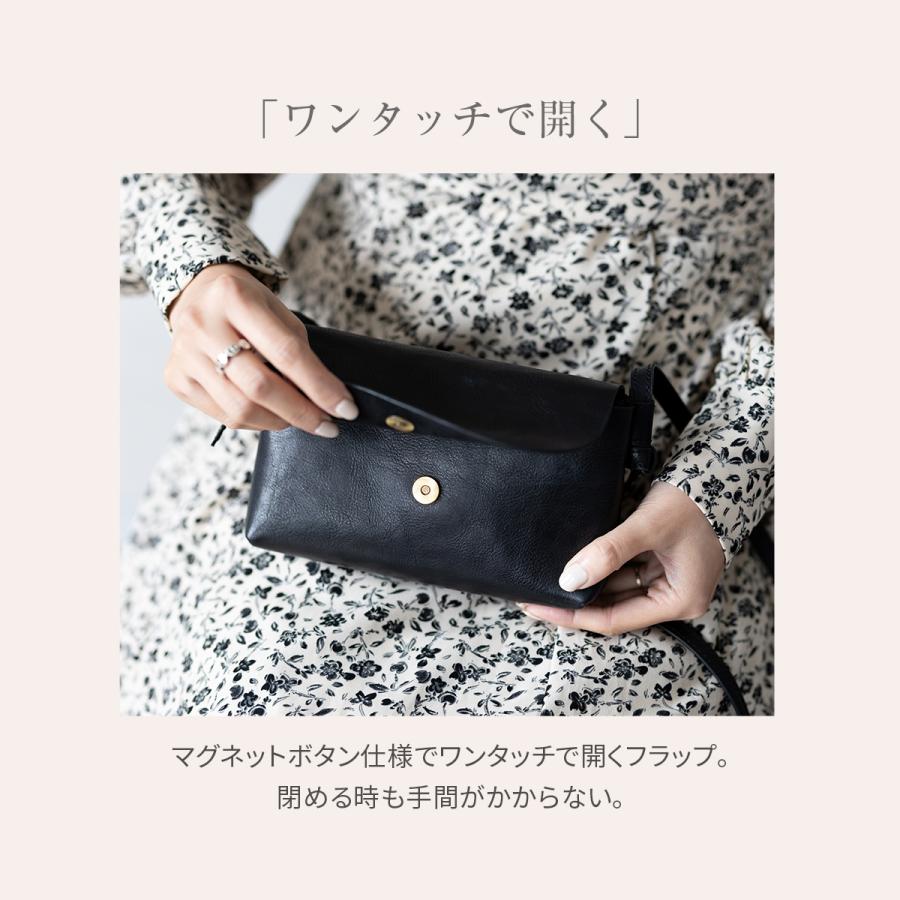 RafiCaro（ラフィカロ） ショルダーバッグ レディース 本革 小さめ 斜