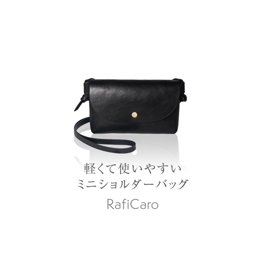 RafiCaro（ラフィカロ） ショルダーバッグ レディース 本革 小さめ 斜