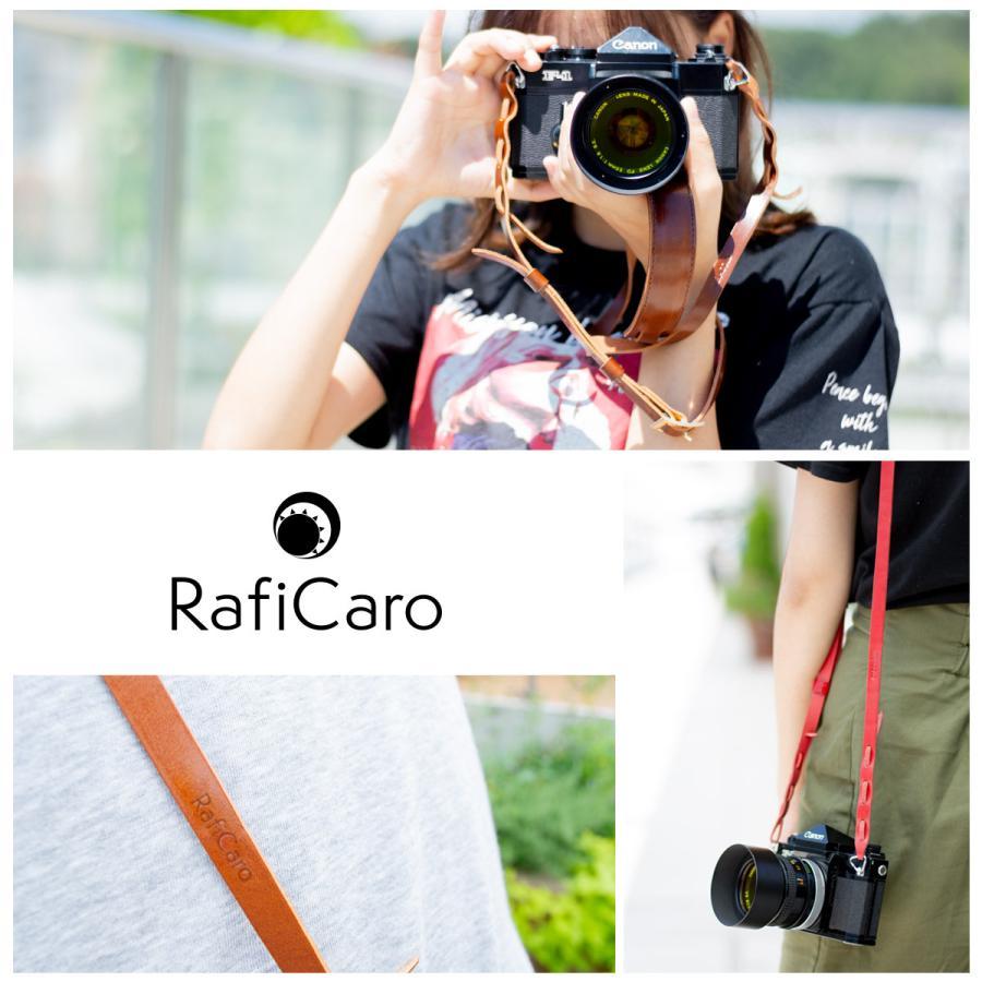 RafiCaro（ラフィカロ） カメラストラップ 本革 イタリアンレザー 牛革
