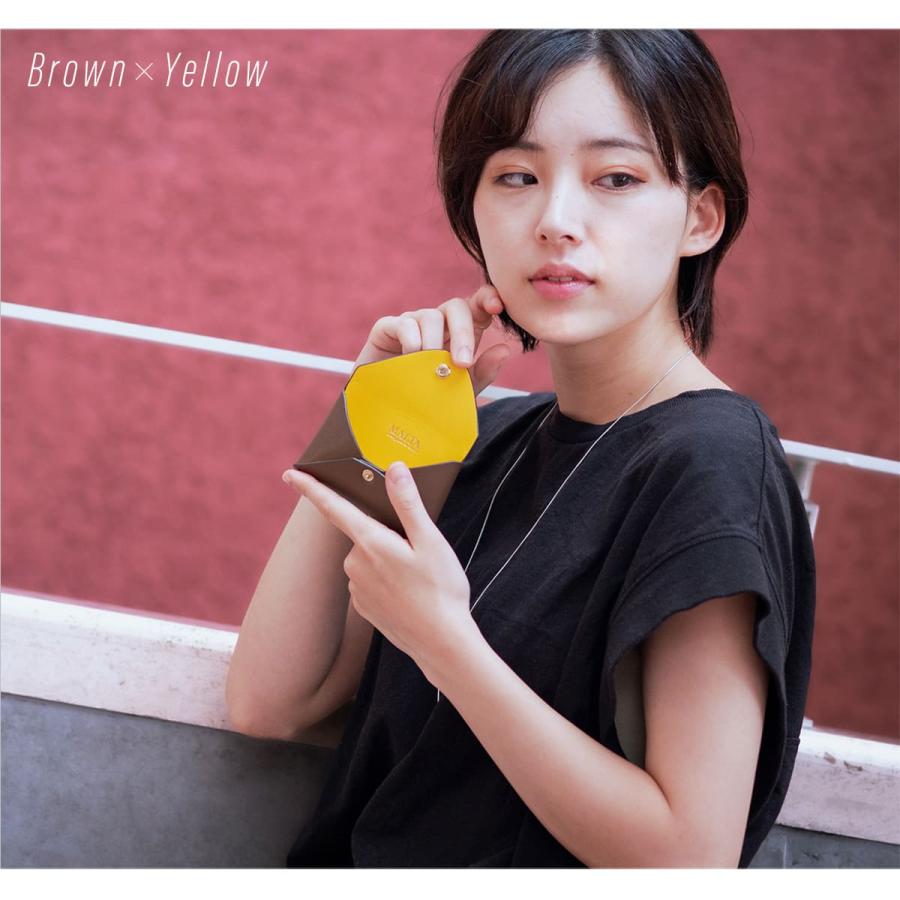 MALTA カードケース レディース 大容量 牛革 ブランド バイカラー