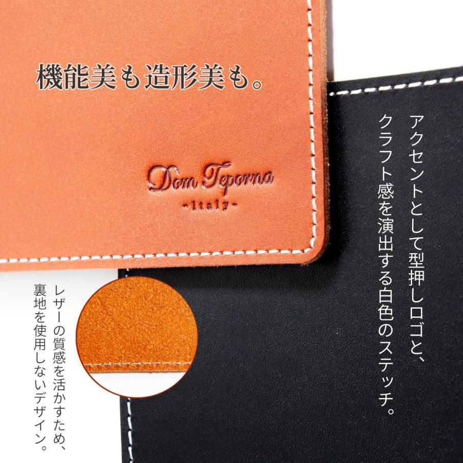 DomTeporna Italy マウスパッド 大きい A4 本革 光学式 ブルーLED式