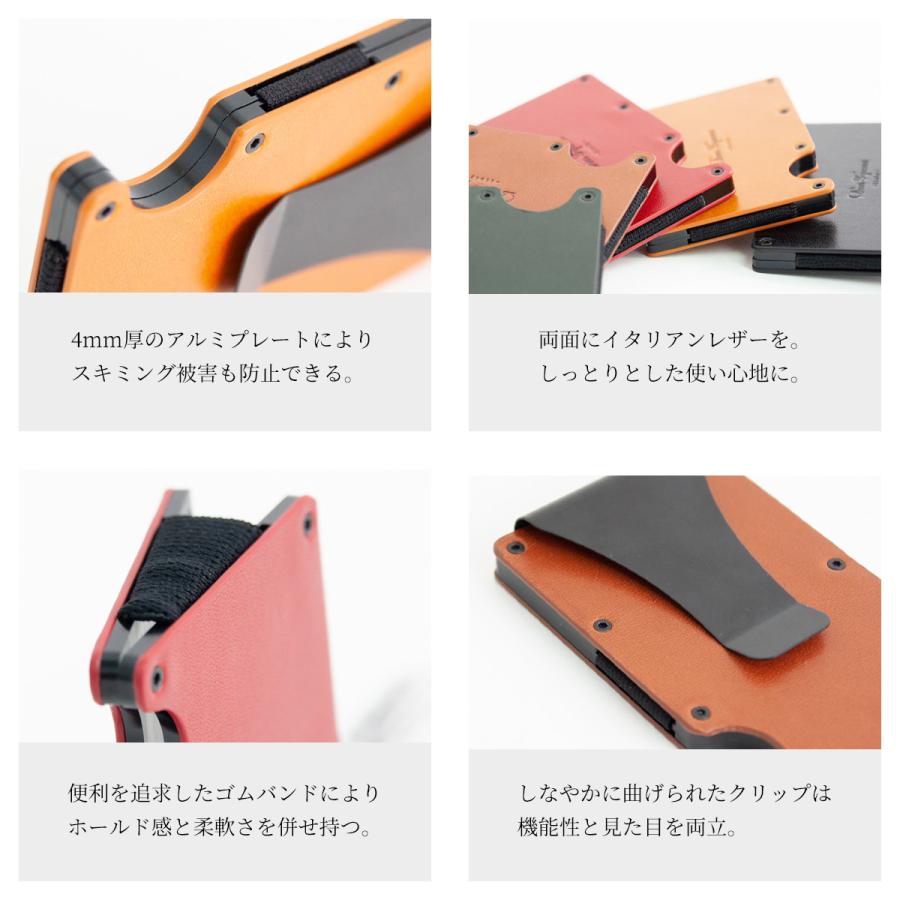 DomTeporna Italy マネークリップ メンズ 財布 本革 ブランド 大容量