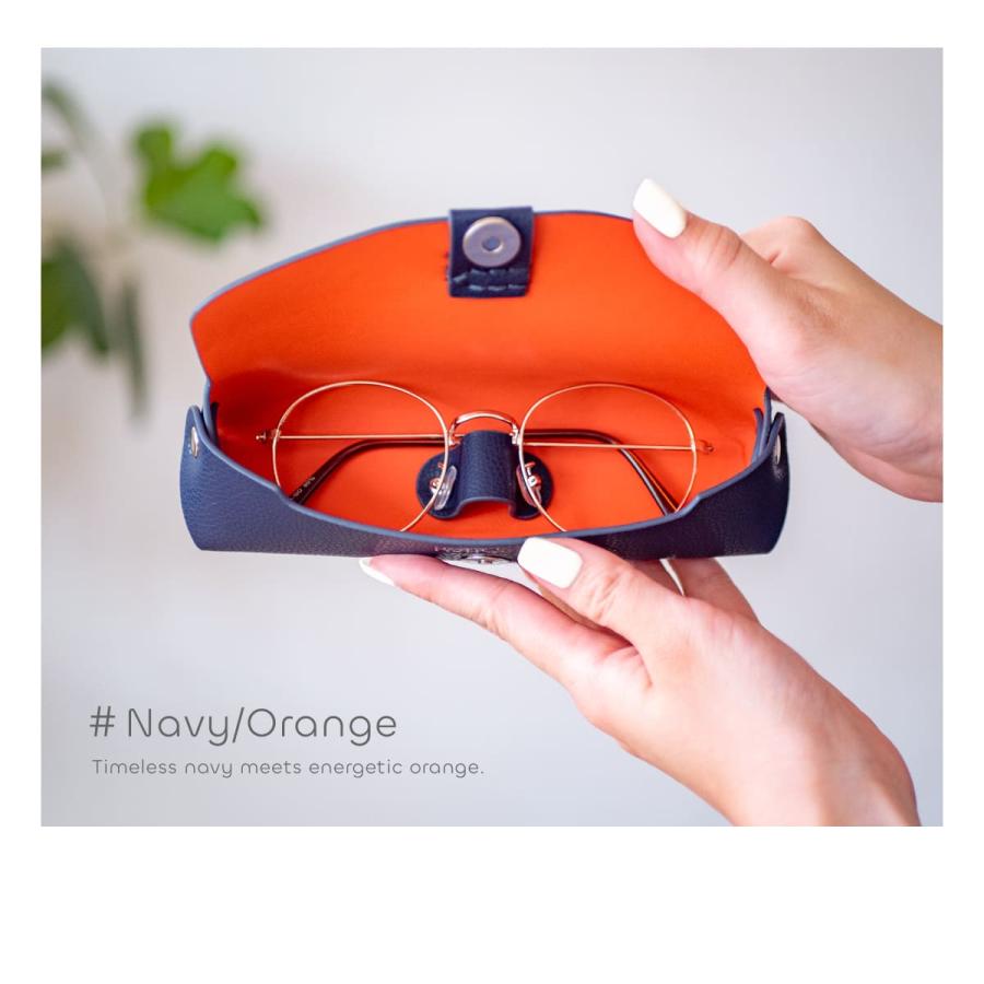 牛革 メガネケース ブランド おしゃれ 大人 かわいい 眼鏡入れ バイ