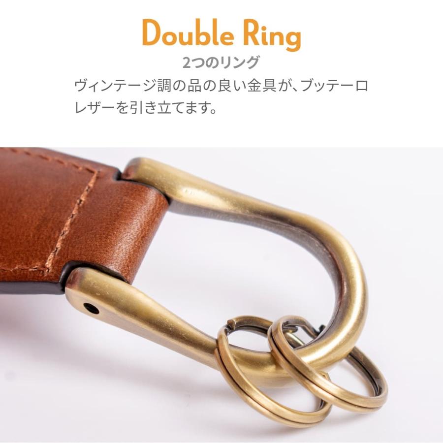 靴べら おしゃれ 携帯 ブランド ブッテーロレザー キーホルダー 牛革