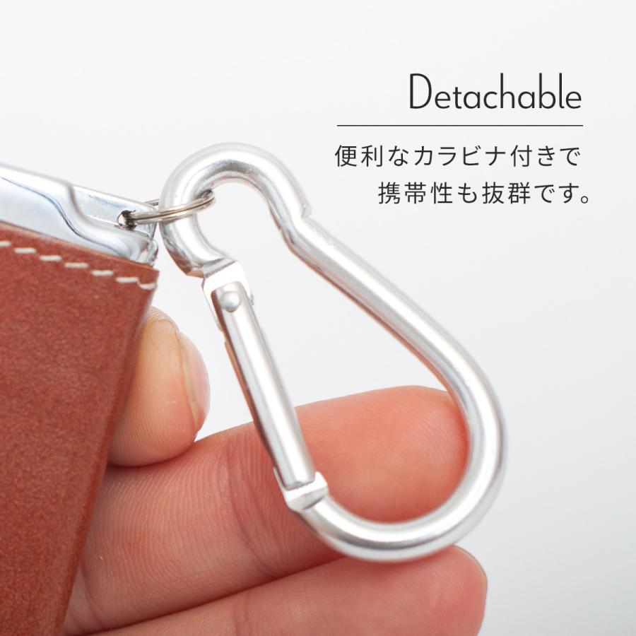 DomTeporna Italy 本革 イタリアンレザー 携帯灰皿 革 おしゃれ フタ