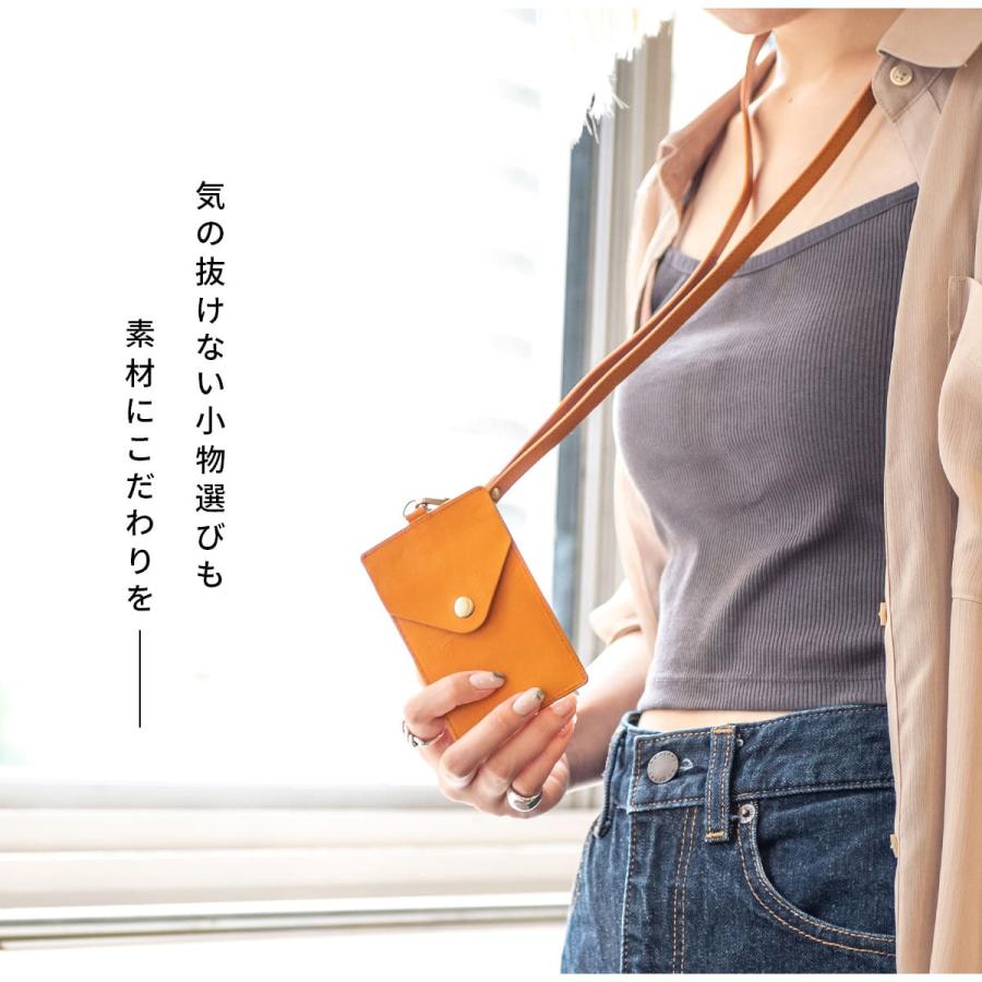 RafiCaro（ラフィカロ） 縦型 IDカードホルダー 本革 イタリアンレザー