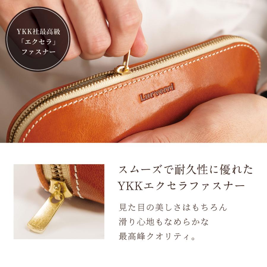 本革 ペンケース 筆箱 革 メンズ レディース YKK ファスナー 牛革 大