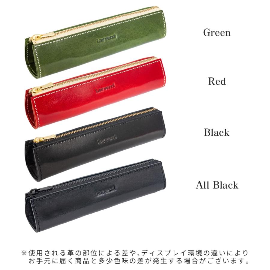 本革 ペンケース 筆箱 コンパクト 革 小さめ メンズ レディース YKK