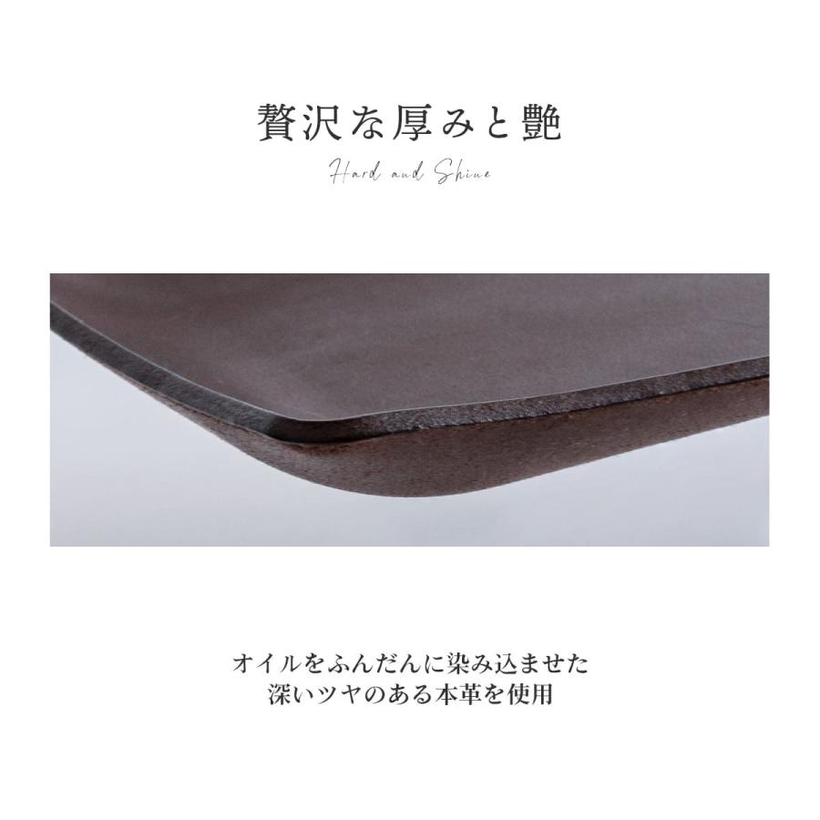 DomTeporna Italy 立体 レザートレイ 本革 トレー 小物入れ 化粧箱付き