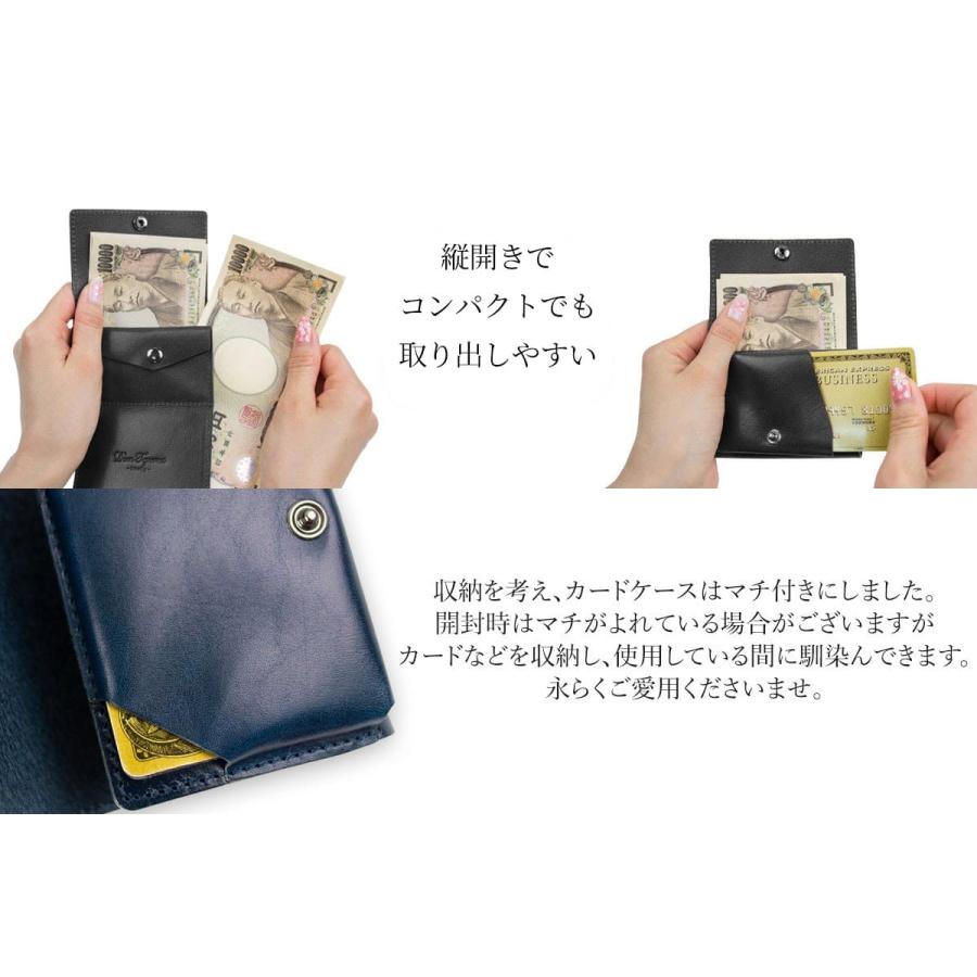 DomTeporna Italy 本革 ミニ財布 メンズ レディース 三つ折り財布