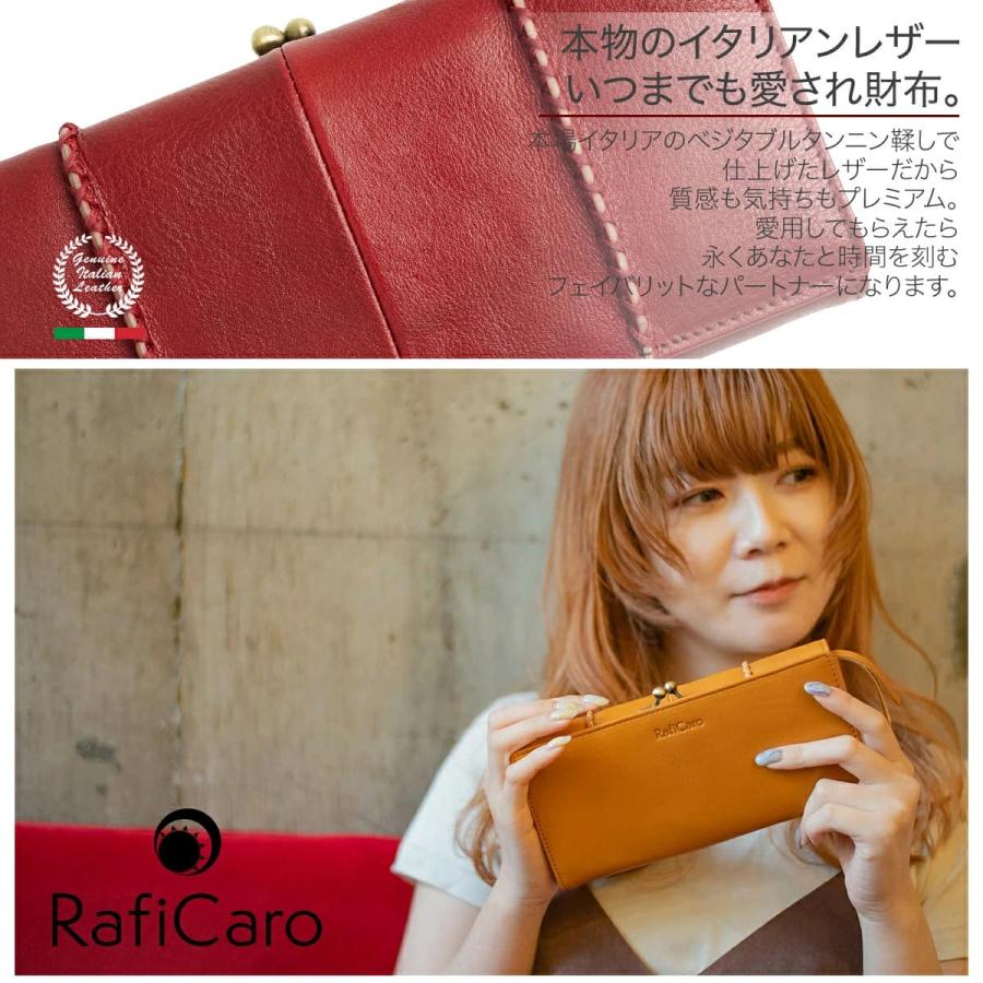 RafiCaro 長財布 レディース がま口 革 ブランド 財布 牛革 本革 RafiCaro 長財布 レディース がま口 革 ブランド 財布 牛革 本革