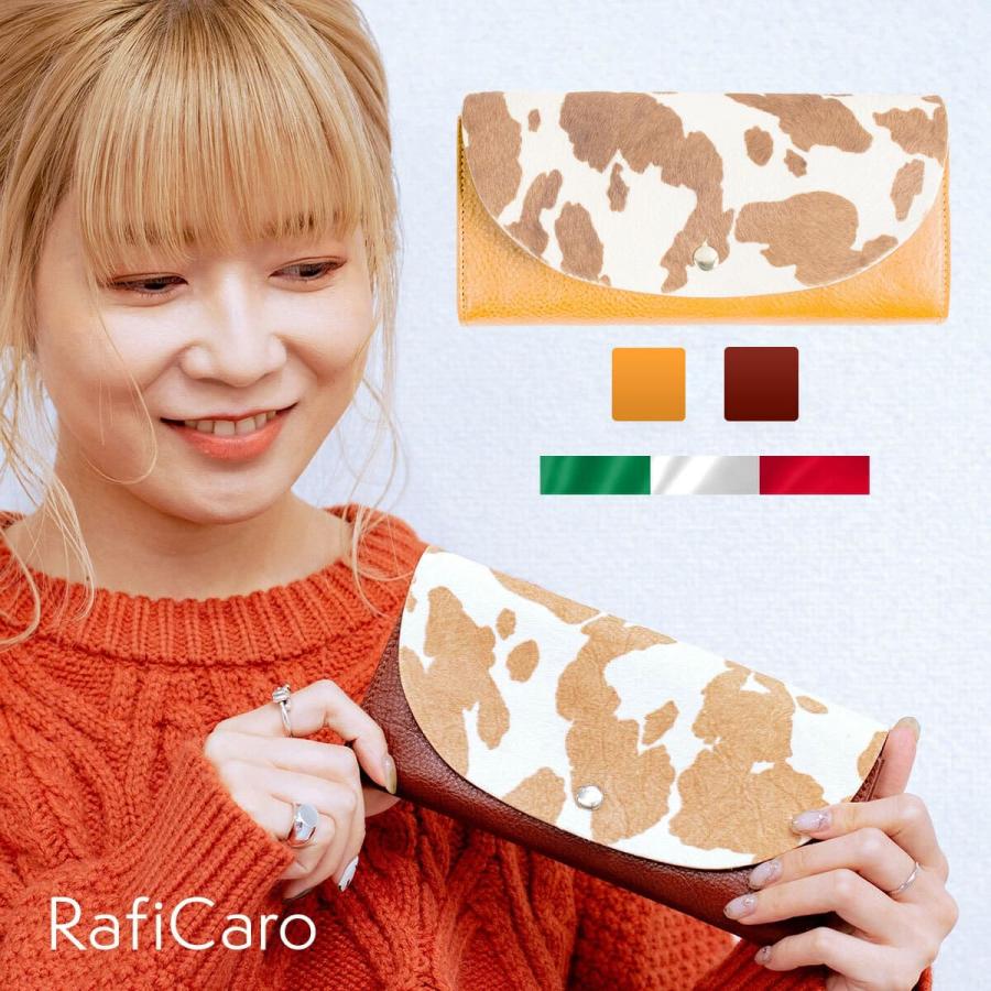 RafiCaro 長財布 二つ折り財布 レディース 大容量 牛革 本革 RafiCaro 長財布 二つ折り財布 レディース 大容量 牛革 本革