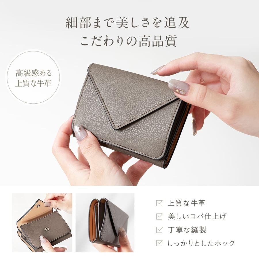 MALTA ミニ財布 レディース 三つ折り財布 レザー 財布 牛革 MALTA ミニ財布 レディース 三つ折り財布 レザー 財布 牛革