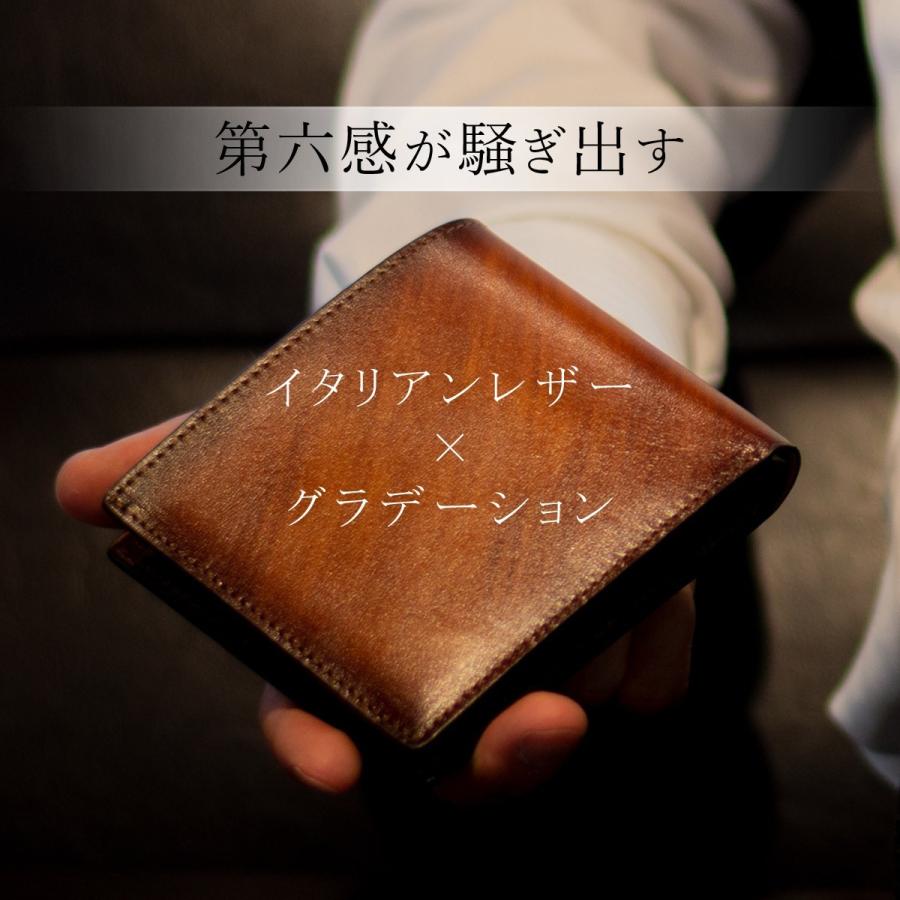 DomTeporna Italy 二つ折り財布 財布 メンズ レディース 本革