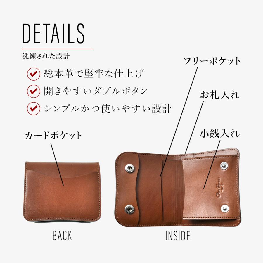 DomTeporna Italy 二つ折り財布 レディース メンズ ブランド 革 本革