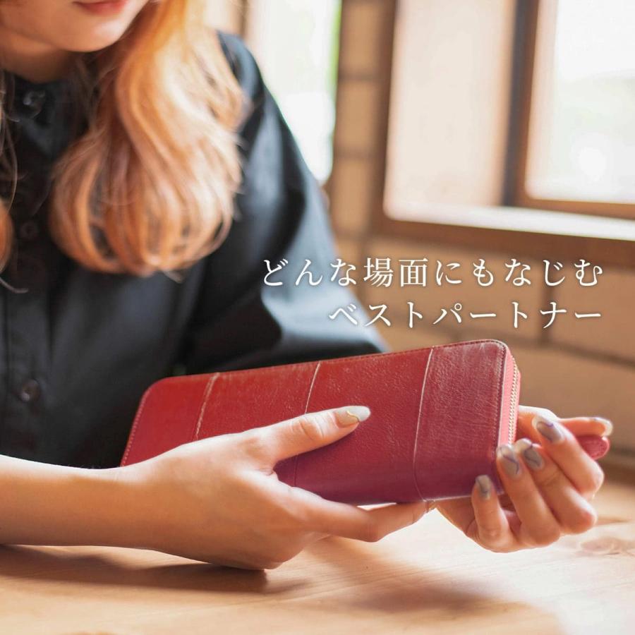 DomTeporna Italy 長財布 本革 レディース メンズ ラウンドファスナー