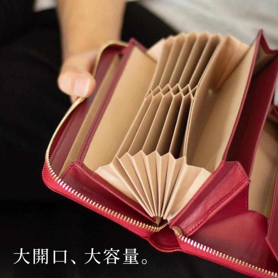 DomTeporna Italy 長財布 本革 レディース メンズ ラウンドファスナー