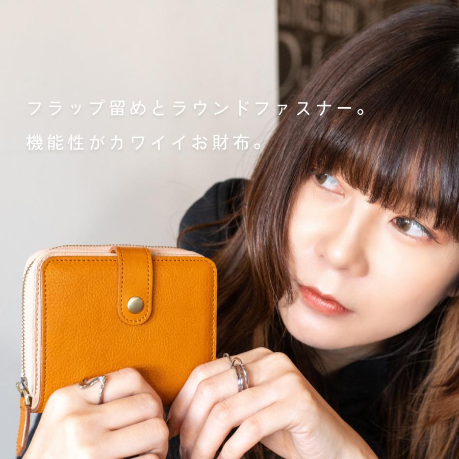 RafiCaro 二つ折り財布 レディース ブランド 本革 牛革 大容量 RafiCaro 二つ折り財布 レディース ブランド 本革 牛革 大容量