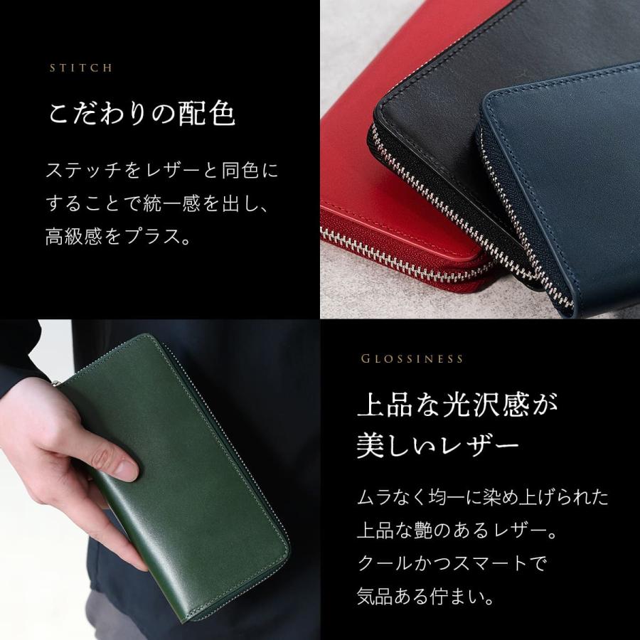 DomTeporna Italy 長財布 メンズ 本革 イタリアンレザー 財布 大容量