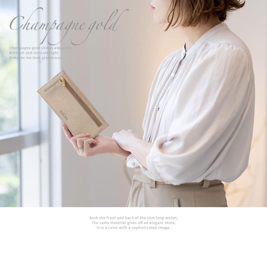 RafiCaro（ラフィカロ） フラグメントケース 薄い財布 長財布 牛革