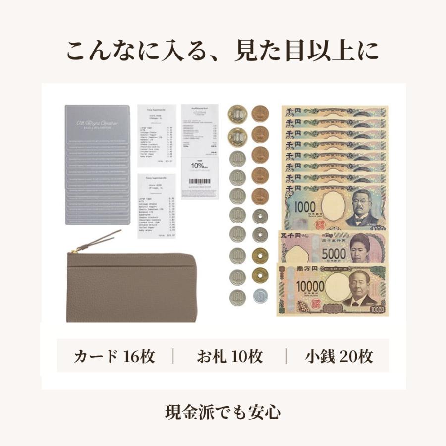 長財布 レディース 本革 大容量 薄型 L字ファスナー 財布 牛革 コンパクト お札折らない カード収納 RafiCaroの画像
