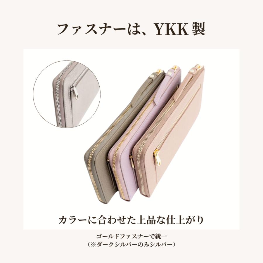 長財布 レディース 本革 大容量 薄型 L字ファスナー 財布 牛革 コンパクト お札折らない カード収納 RafiCaroの画像